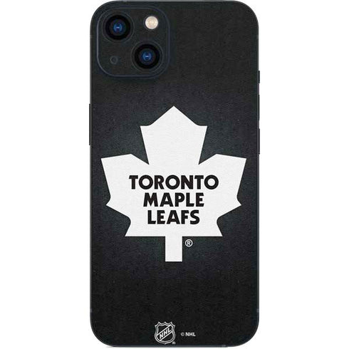 NHL Toronto Maple Leafs Black Background iPhone 14 Skin