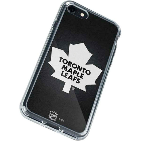 NHL Toronto Maple Leafs Black Background iPhone SE (2nd & 3rd Gen) Clear Case