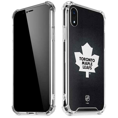 NHL Toronto Maple Leafs Black Background iPhone XR Clear Case