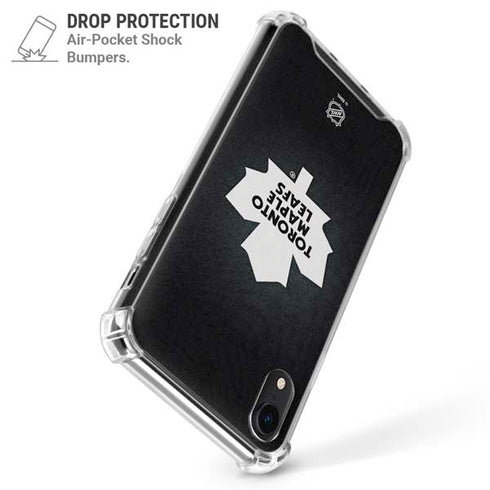 NHL Toronto Maple Leafs Black Background iPhone XR Clear Case
