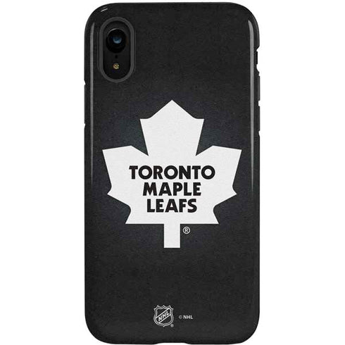 NHL Toronto Maple Leafs Black Background iPhone XR Pro Case