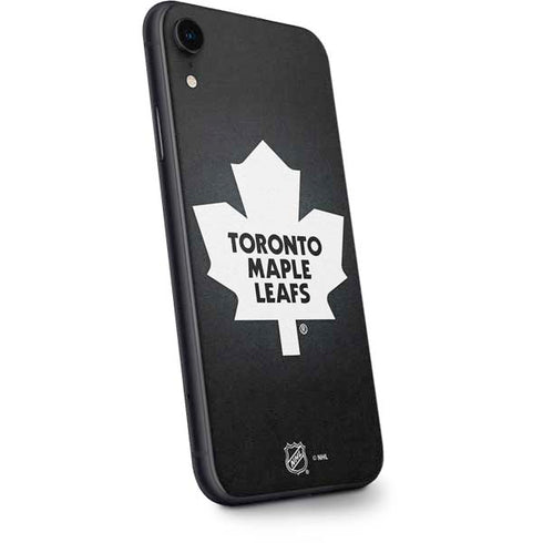 NHL Toronto Maple Leafs Black Background iPhone XR Skin