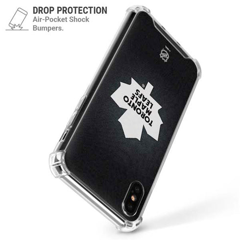 NHL Toronto Maple Leafs Black Background iPhone XS Max Clear Case