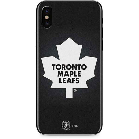 NHL Toronto Maple Leafs Black Background iPhone XS Max Skin