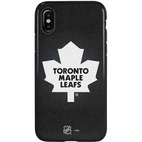 NHL Toronto Maple Leafs Black Background iPhone XS Pro Case