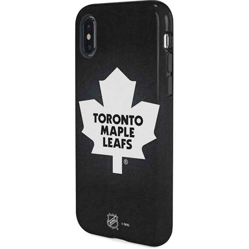 NHL Toronto Maple Leafs Black Background iPhone XS Pro Case