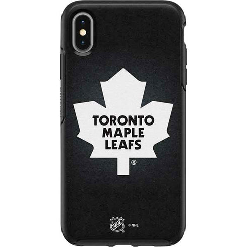 NHL Toronto Maple Leafs Black Background Otterbox Symmetry iPhone Skin
