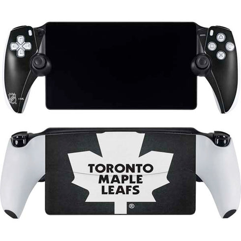 NHL Toronto Maple Leafs Black Background PlayStation Portal Remote Player Skin