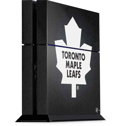 NHL Toronto Maple Leafs Black Background PS4 Console Skin