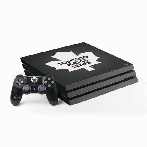 NHL Toronto Maple Leafs Black Background PS4 Pro Bundle Skin