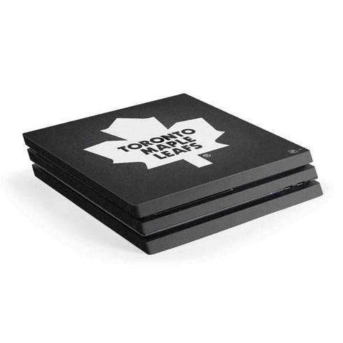 NHL Toronto Maple Leafs Black Background PS4 Pro Console Skin