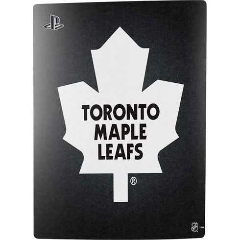 NHL Toronto Maple Leafs Black Background PS5 Console Skin