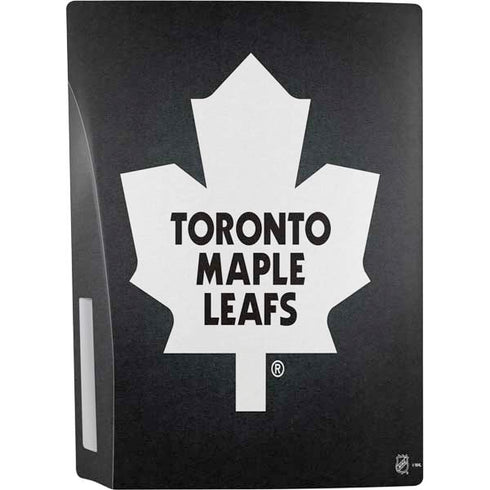 NHL Toronto Maple Leafs Black Background PS5 Console Skin