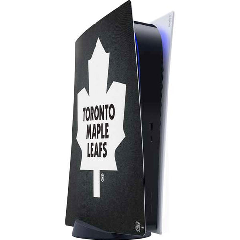 NHL Toronto Maple Leafs Black Background PS5 Digital Edition Console Skin