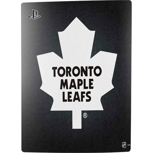NHL Toronto Maple Leafs Black Background PS5 Digital Edition Console Skin