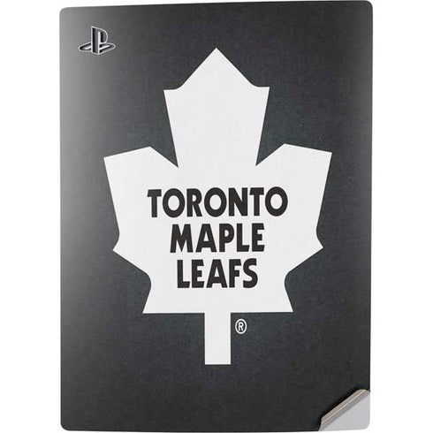 NHL Toronto Maple Leafs Black Background PS5 Digital Edition Console Skin