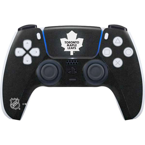 NHL Toronto Maple Leafs Black Background PS5 Controller Skin