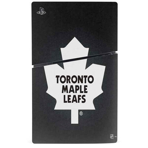 NHL Toronto Maple Leafs Black Background PS5 Slim Digital Edition Bundle Skin
