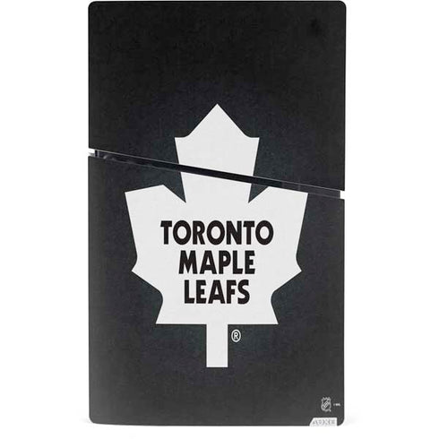 NHL Toronto Maple Leafs Black Background PS5 Slim Digital Edition Bundle Skin