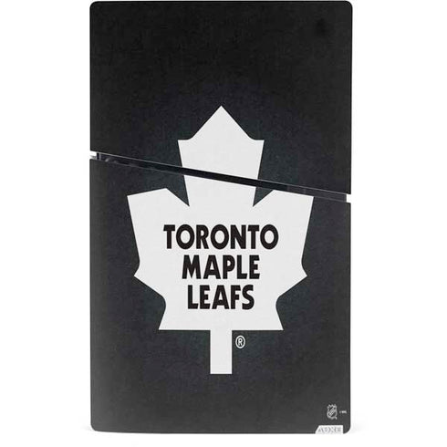 NHL Toronto Maple Leafs Black Background PS5 Slim Digital Edition Console Skin