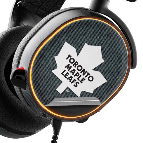 NHL Toronto Maple Leafs Black Background SteelSeries Arctis 5 Skin
