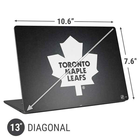 NHL Toronto Maple Leafs Black Background Universal Laptop 13in (10.6 x 7.6in) Skin