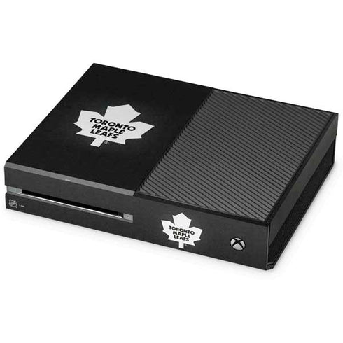 NHL Toronto Maple Leafs Black Background Xbox One Console Skin