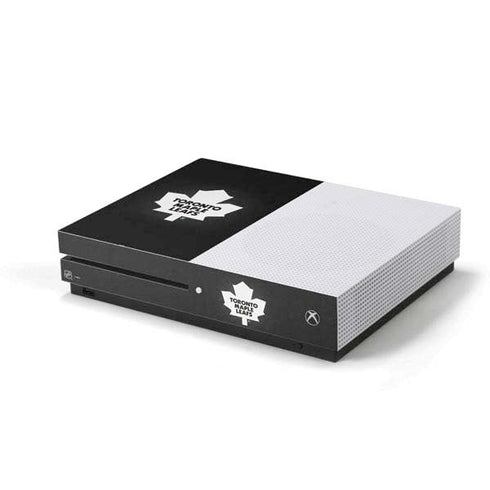 NHL Toronto Maple Leafs Black Background Xbox One S Console Skin