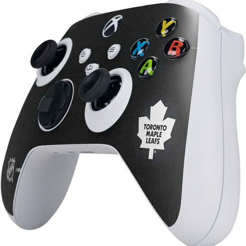 NHL Toronto Maple Leafs Black Background Xbox Series S Controller Skin