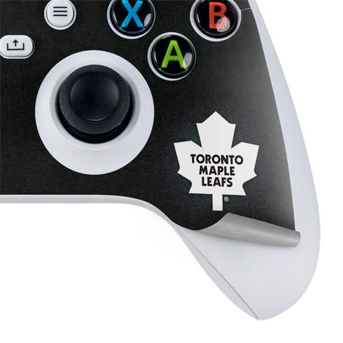 NHL Toronto Maple Leafs Black Background Xbox Series S Controller Skin