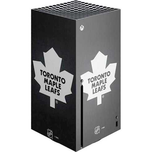 NHL Toronto Maple Leafs Black Background Xbox Series X Console Skin