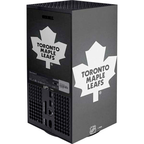 NHL Toronto Maple Leafs Black Background Xbox Series X Console Skin