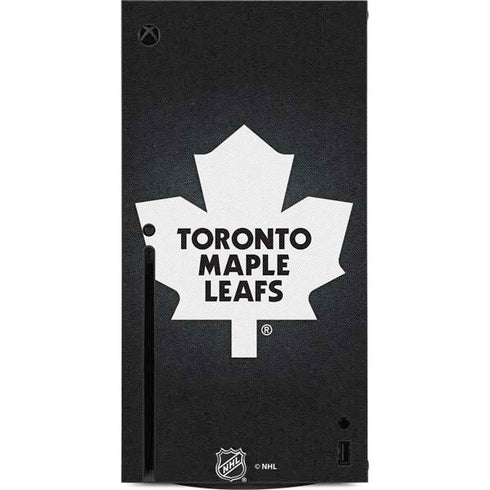 NHL Toronto Maple Leafs Black Background Xbox Series X Console Skin