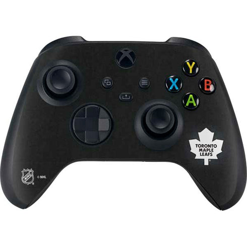 NHL Toronto Maple Leafs Black Background Xbox Series X Controller Skin