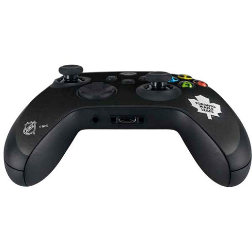 NHL Toronto Maple Leafs Black Background Xbox Series X Controller Skin