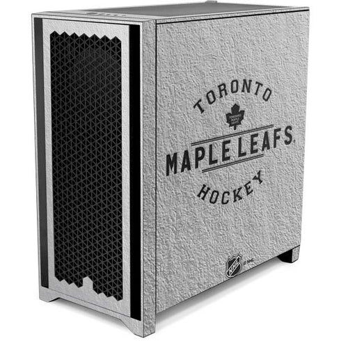 NHL Toronto Maple Leafs Black Text Corsair 4000D Tempered Glass Mid-Tower ATX Case Skin