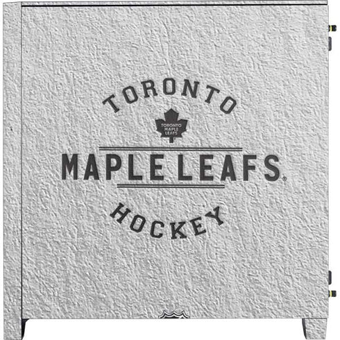 NHL Toronto Maple Leafs Black Text Corsair 4000D Tempered Glass Mid-Tower ATX Case Skin
