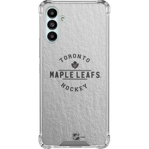 NHL Toronto Maple Leafs Black Text Galaxy A13 5G Clear Case