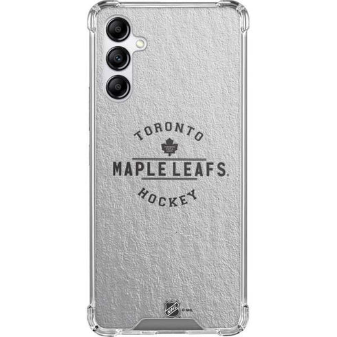 NHL Toronto Maple Leafs Black Text Galaxy A14 5G Clear Case