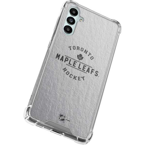 NHL Toronto Maple Leafs Black Text Galaxy A14 5G Clear Case