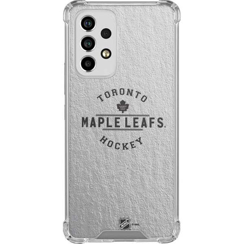 NHL Toronto Maple Leafs Black Text Galaxy A53 5G Clear Case