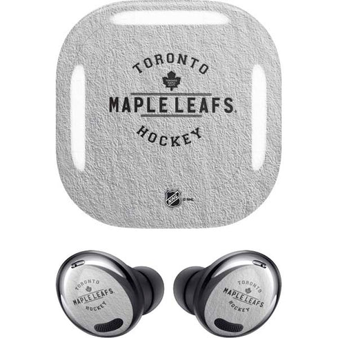 NHL Toronto Maple Leafs Black Text Galaxy Buds Pro Skin
