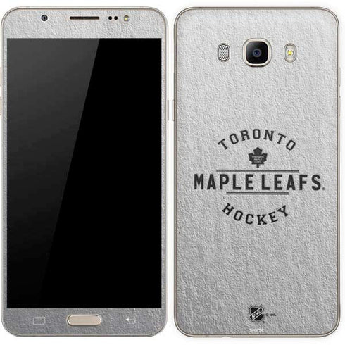 NHL Toronto Maple Leafs Black Text Galaxy J7 Skin