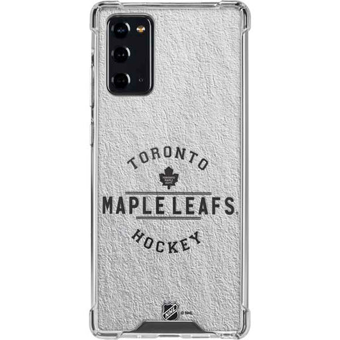 NHL Toronto Maple Leafs Black Text Galaxy Note20 5G Clear Case
