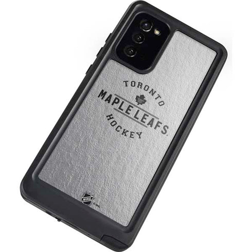 NHL Toronto Maple Leafs Black Text Galaxy Note20 5G Waterproof Case