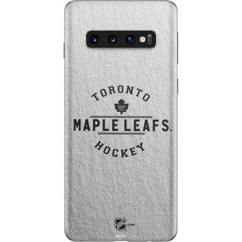 NHL Toronto Maple Leafs Black Text Galaxy S10 Skin