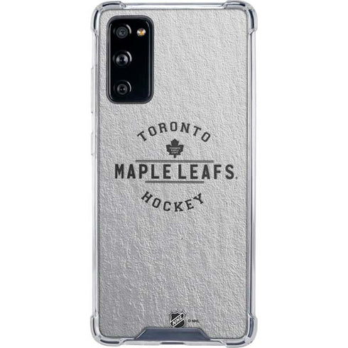 NHL Toronto Maple Leafs Black Text Galaxy S20 FE Clear Case
