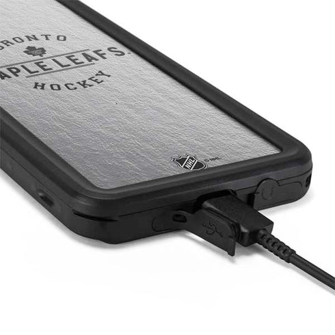 NHL Toronto Maple Leafs Black Text Galaxy S20 Plus Waterproof Case