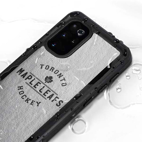 NHL Toronto Maple Leafs Black Text Galaxy S20 Plus Waterproof Case