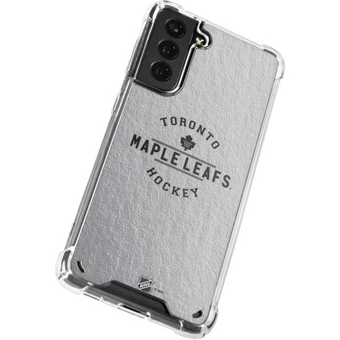 NHL Toronto Maple Leafs Black Text Galaxy S21 5G Clear Case